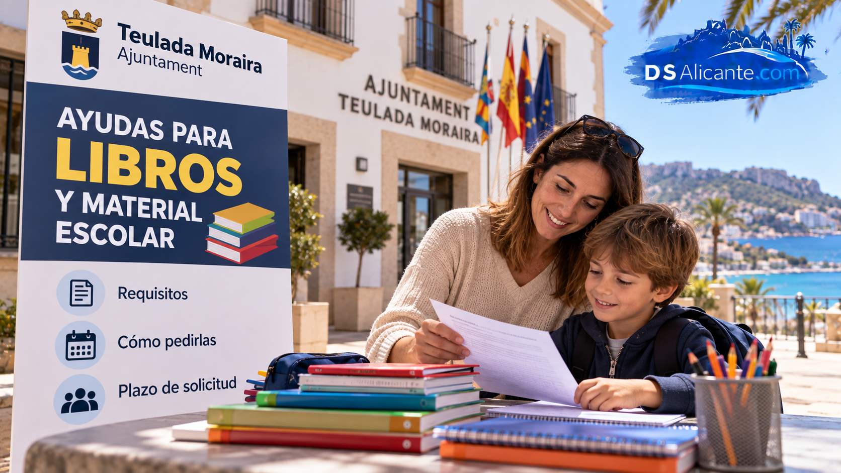 Ayudas para libros en Teulada Moraira 2026: requisitos y plazo