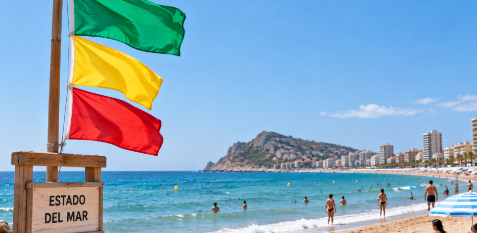 Banderas de playa: qué significan verde, amarilla y roja