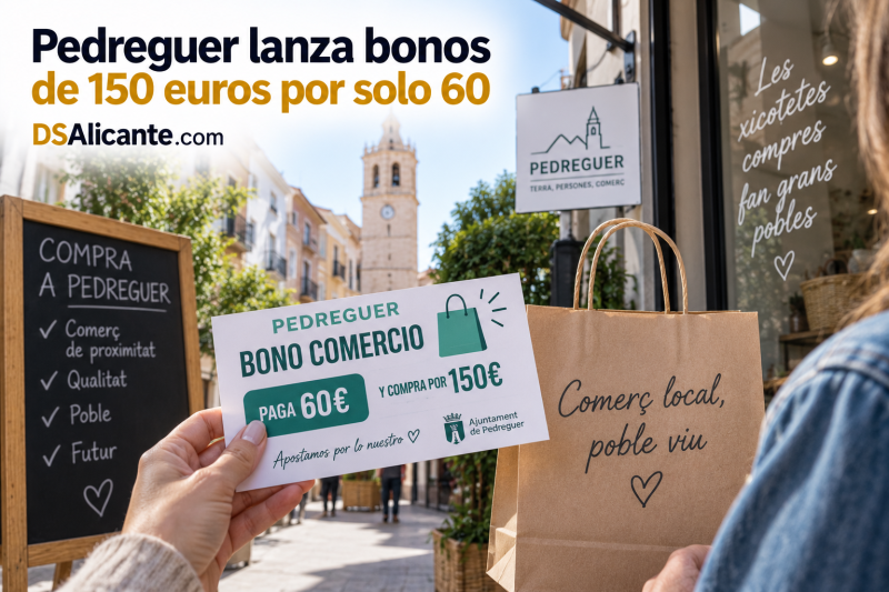 Bono Consumo Pedreguer 2026: 150 € por solo 60 €