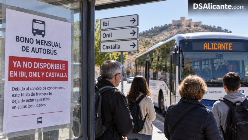 Bono de autobús en Ibi, Onil y Castalla: qué cambia desde septiembre