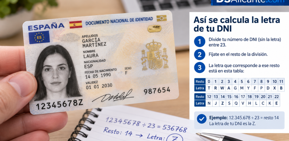 Cómo calcular la letra del DNI y por qué no es aleatoria