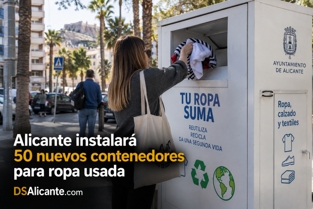 Contenedores de ropa en Alicante: qué puedes tirar