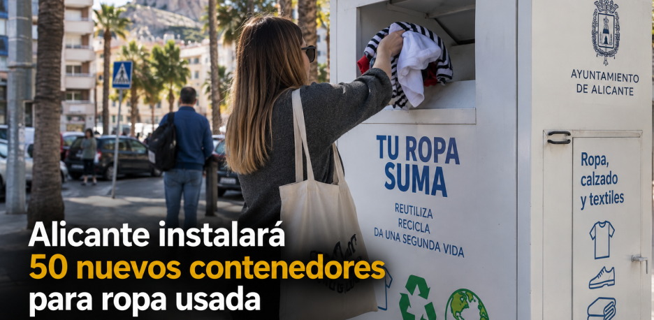 Contenedores de ropa en Alicante: qué puedes tirar