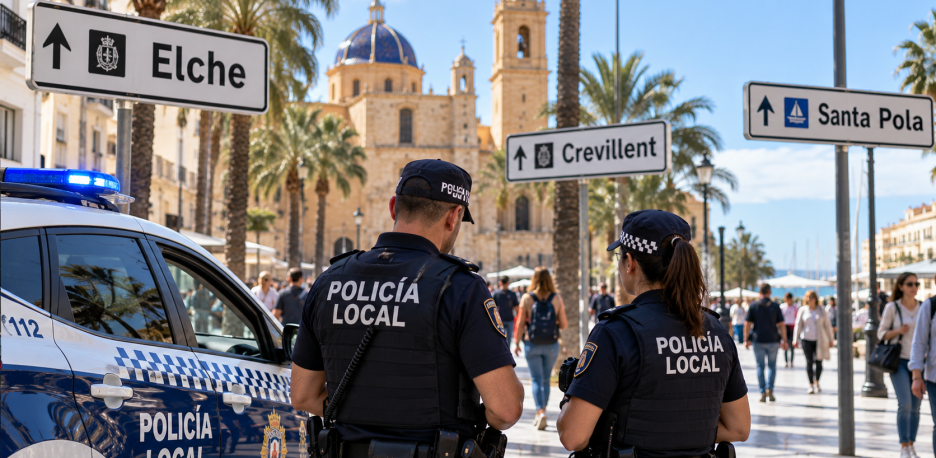 Criminalidad en Elche: sube un 2,4% mientras baja en Crevillent y Santa Pola