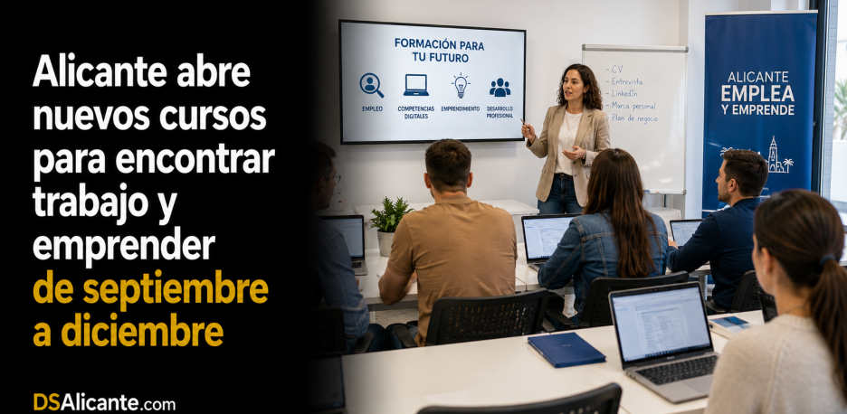 Cursos de empleo en Alicante 2026: nueva formación