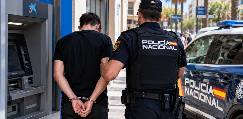 Detenido en Alicante por sacar 4.500 euros con tarjetas de un conocido
