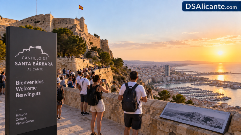 El Castillo de Alicante roza el millón de visitantes