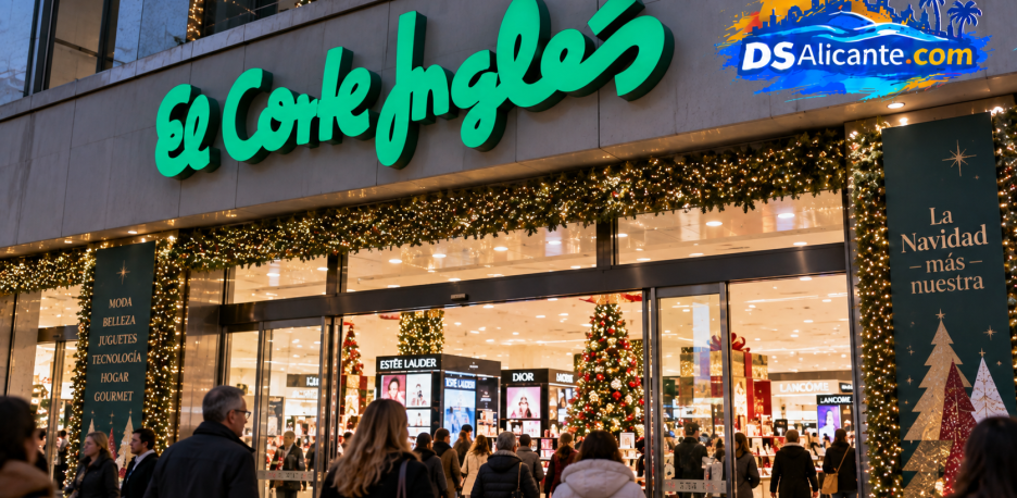 El Corte Inglés busca personal en Alicante para Navidad 2026