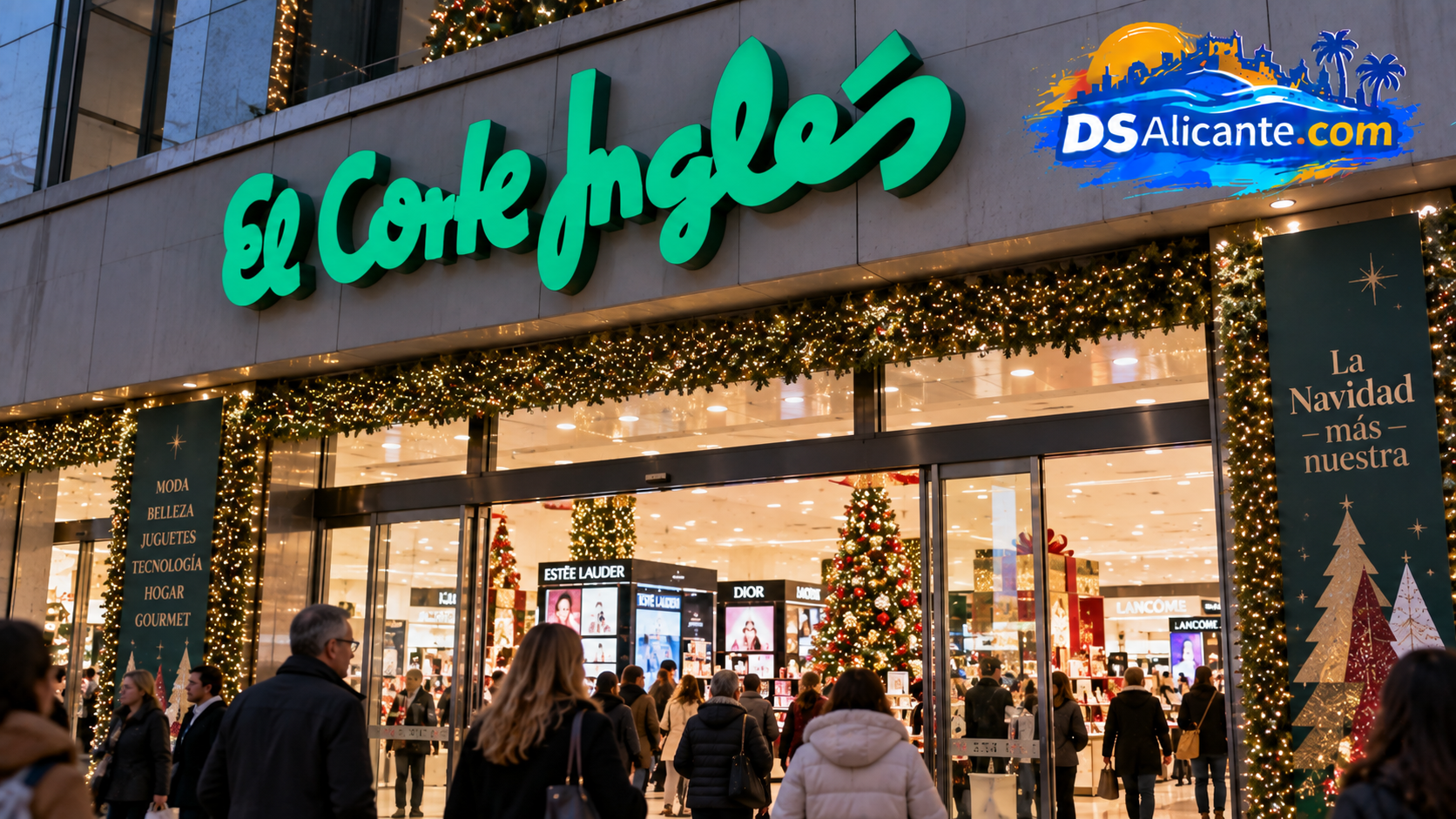 El Corte Inglés busca personal en Alicante para Navidad 2026