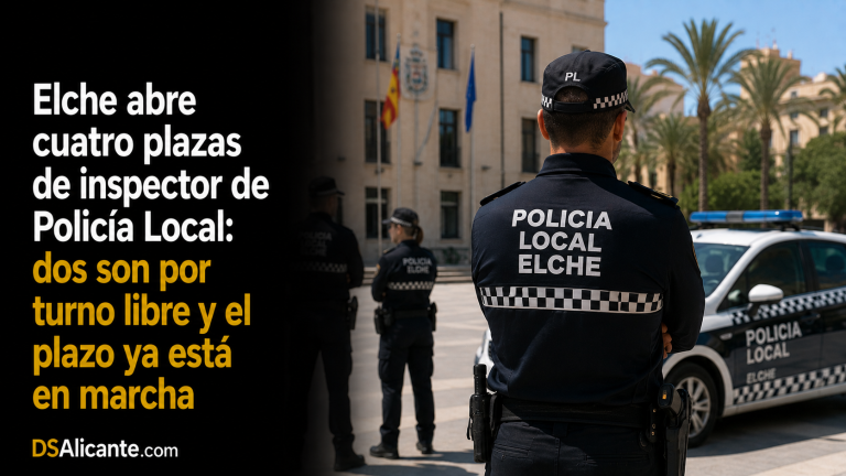 Elche abre 4 plazas de inspector de Policía Local