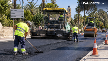 Elche invierte 4,5 millones en asfaltar calles y caminos