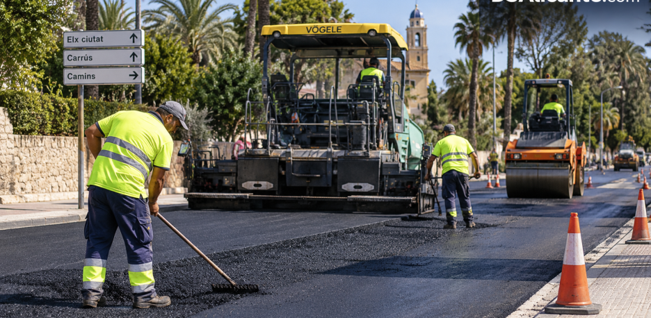 Elche invierte 4,5 millones en asfaltar calles y caminos