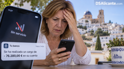 Estafa en Altea: le roban 76.000 € tras controlar su línea móvil