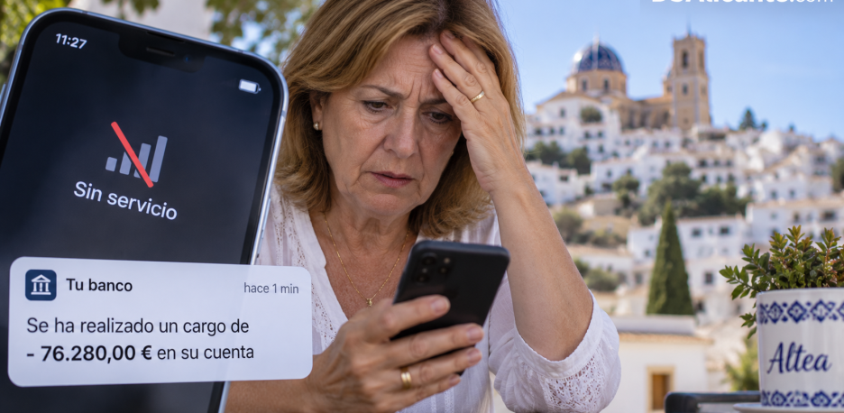 Estafa en Altea: le roban 76.000 € tras controlar su línea móvil