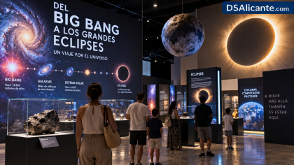 Exposición gratis en Alicante sobre eclipses y universo