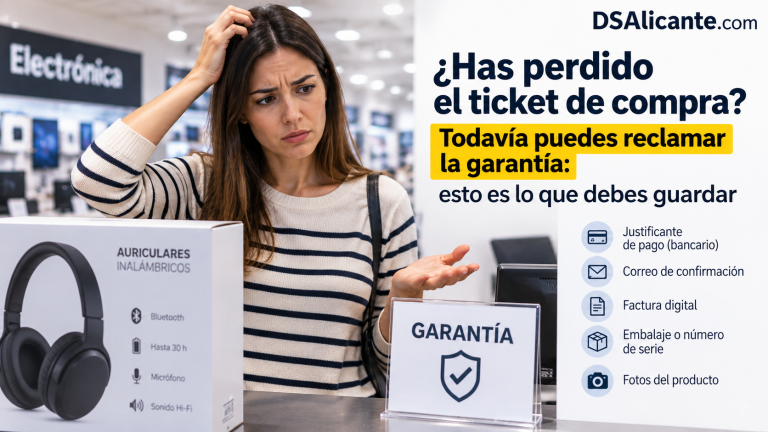 Garantía sin ticket: qué hacer si has perdido el recibo de compra