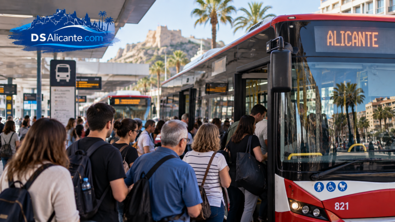 Huelga de autobuses en Alicante: líneas y servicios mínimos