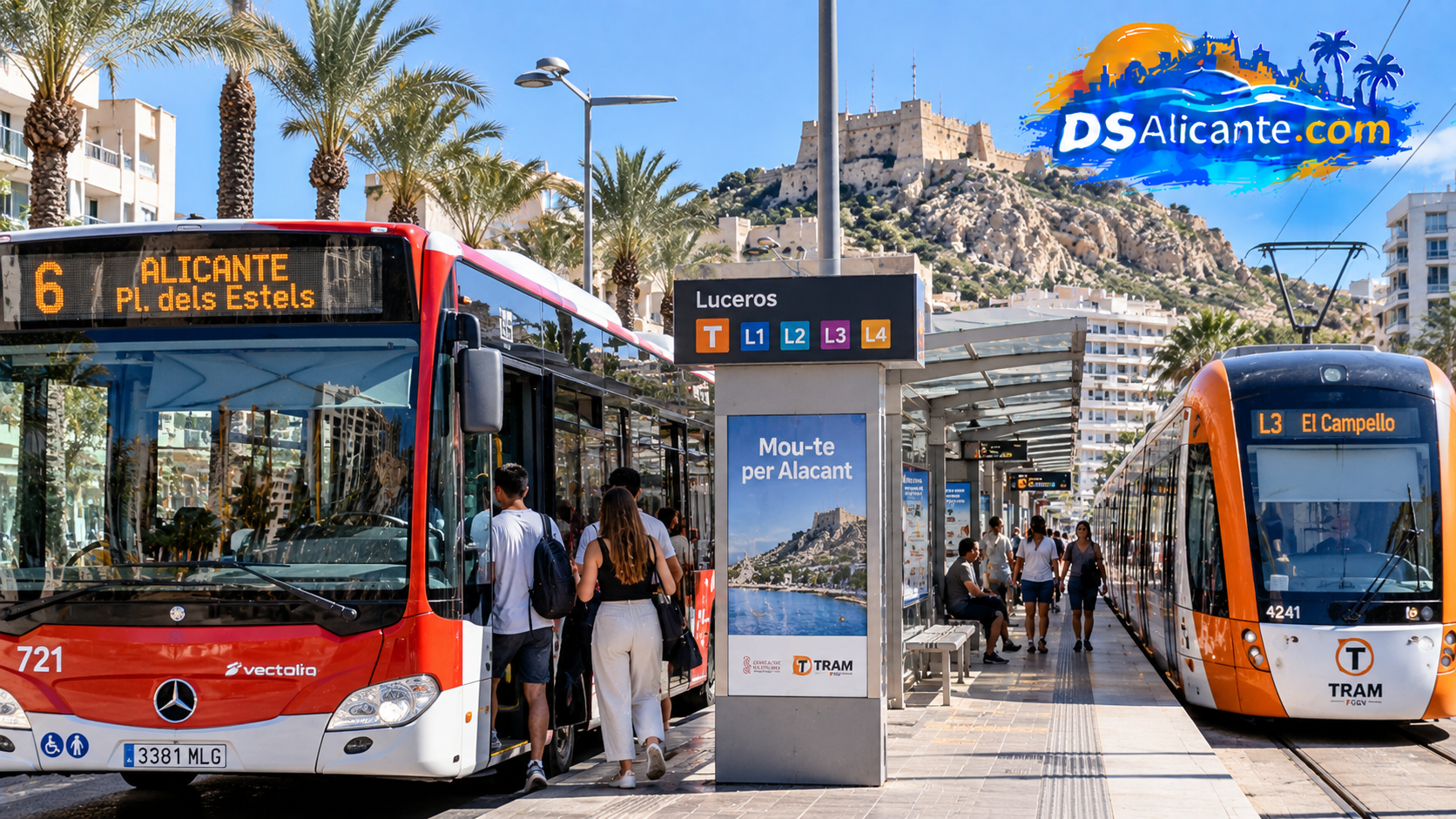 Nuevos precios del bus y TRAM de Alicante desde el 1 de octubre de 2026