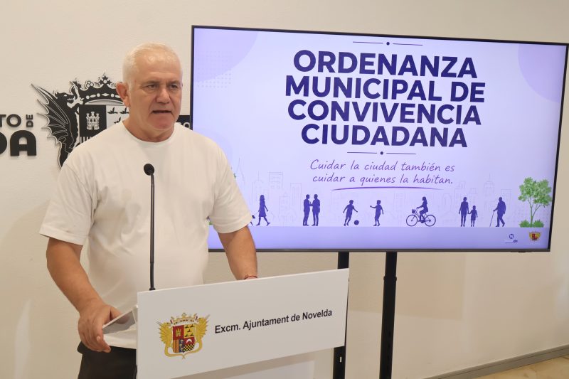 Novelda actualiza su Ordenanza de Convivencia Ciudadana para adaptar y ampliar las normas que regulan la convivencia vecinal