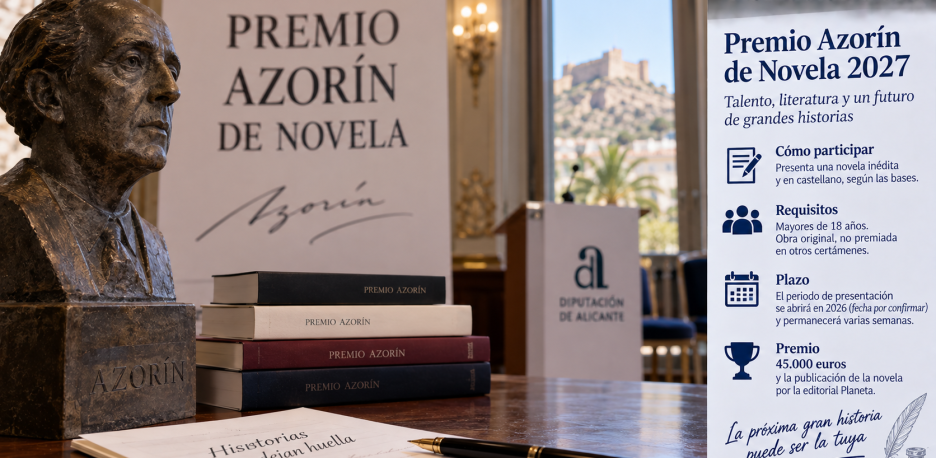 Premio Azorín de Novela 2027: bases, premio y plazo