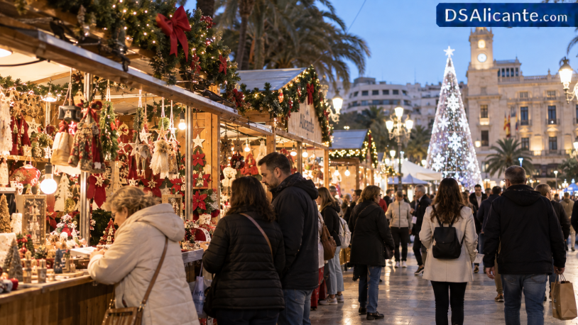 Puestos de Navidad en Alicante 2026: cómo solicitarlos