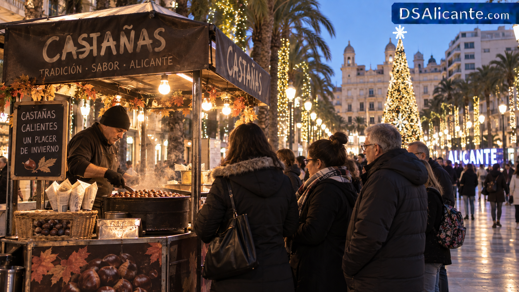 Puestos de castañas en Alicante 2026: fechas y horarios