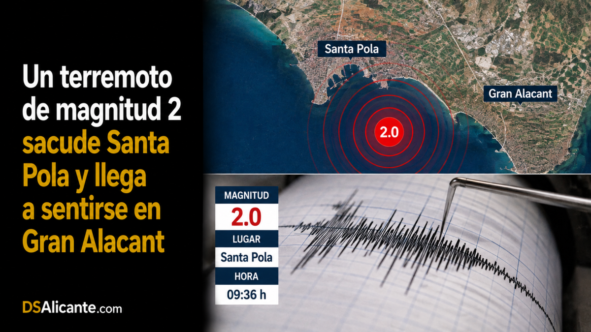 Terremoto en Santa Pola: el IGN confirma dónde se sintió