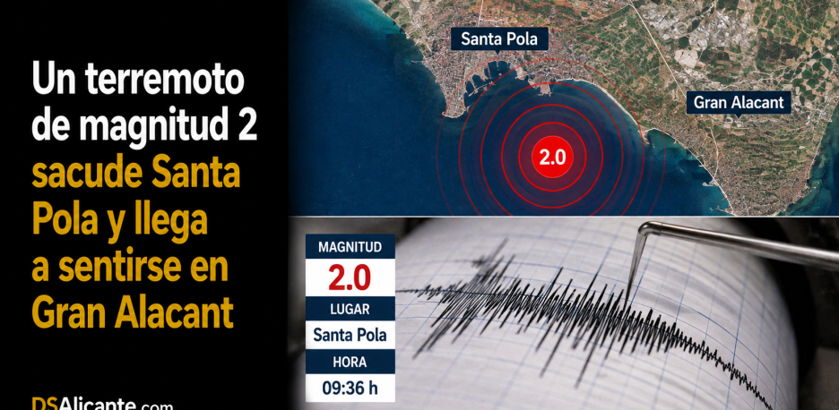 Terremoto en Santa Pola: el IGN confirma dónde se sintió