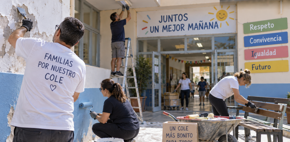 Vuelta al cole en Alicante: docentes arreglan desperfectos en colegios