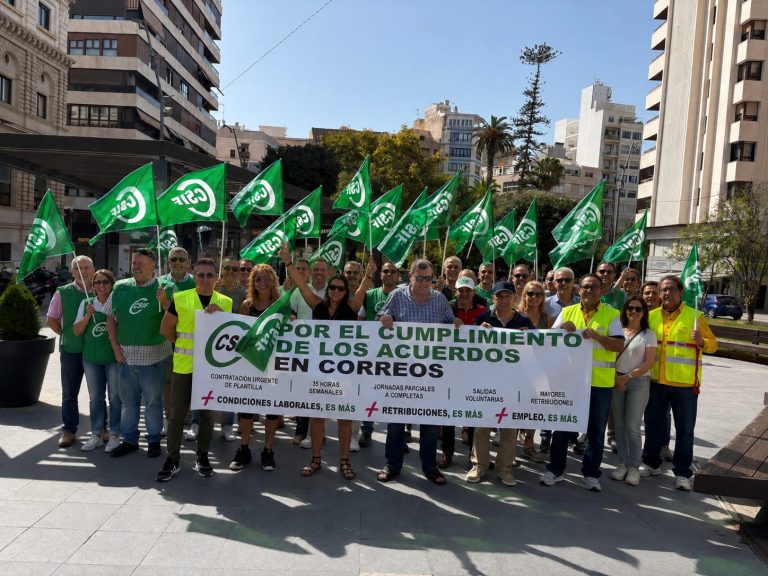CSIF se moviliza para exigir el cumplimiento de los acuerdos firmados con Correos