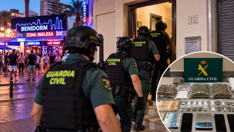 11 detenidos en Benidorm por vender droga en tres casas
