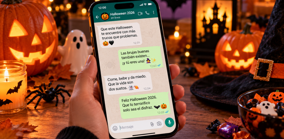70 frases de Halloween 2026 cortas, graciosas y de miedo