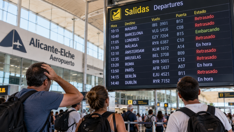 Aeropuerto de Alicante: uno de cada tres vuelos sale con retraso