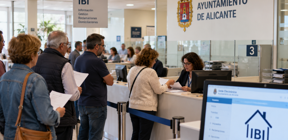 Alicante abre reclamaciones por la rebaja del IBI: plazo y cambios