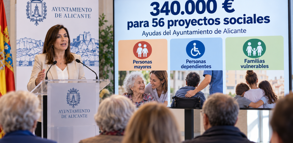 Alicante aprueba 340.000 € para 56 proyectos sociales