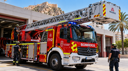 Alicante compra un nuevo camión escalera para Bomberos por 1,55 millones