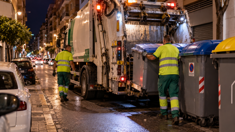 Alicante: el PSOE denuncia ruido de 97 decibelios en camiones de basura