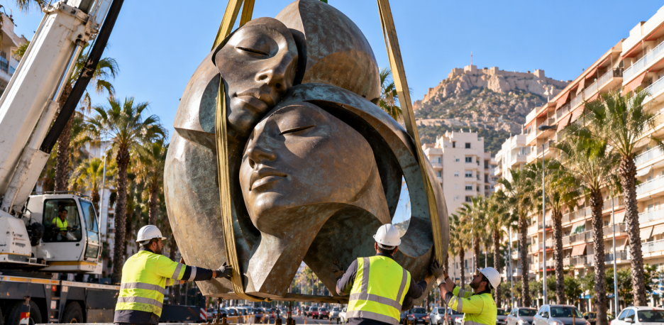 Alicante instalará una escultura de 4 toneladas en Pintor Xavier Soler