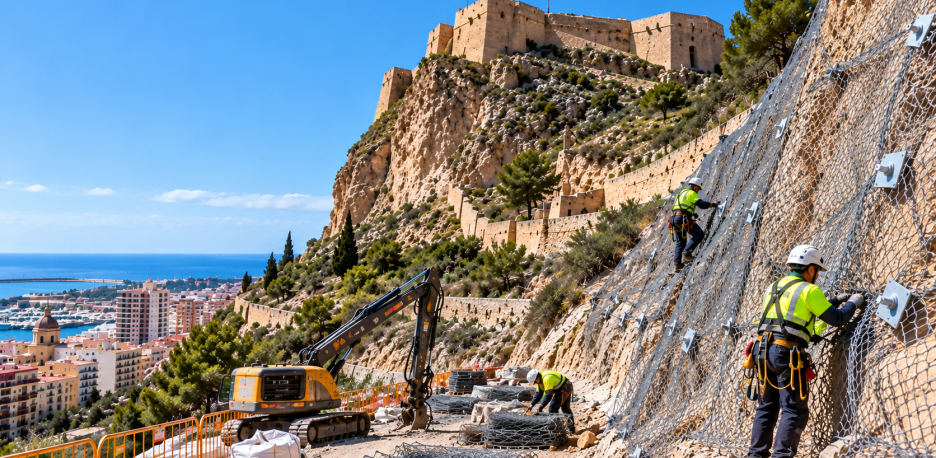 Alicante invertirá 5,56 millones en asegurar el Benacantil