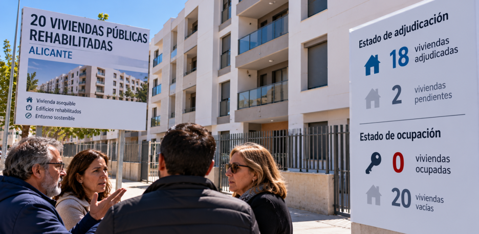 Alicante: polémica por 20 viviendas públicas sin ocupar