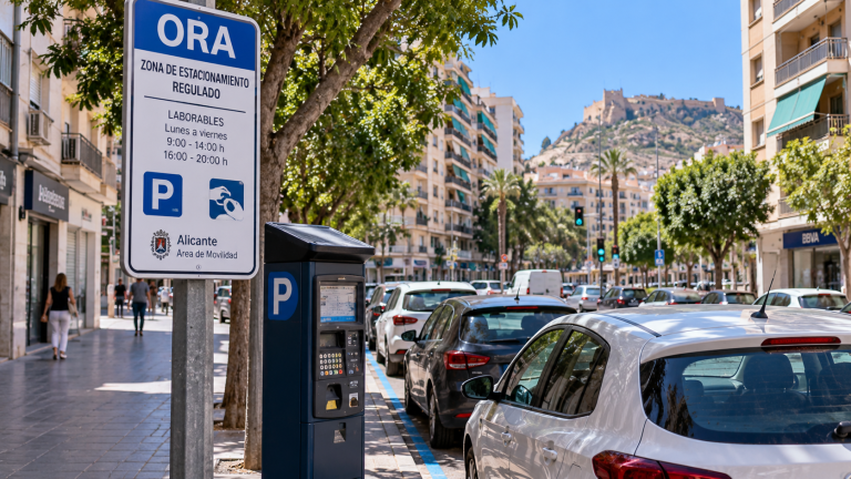 Alicante: polémica por 3.077 nuevas plazas de zona azul y naranja