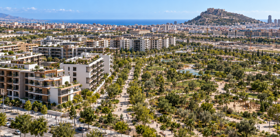 Alicante proyecta 2.500 viviendas en El Pino y Ruaya: 40 % protegidas
