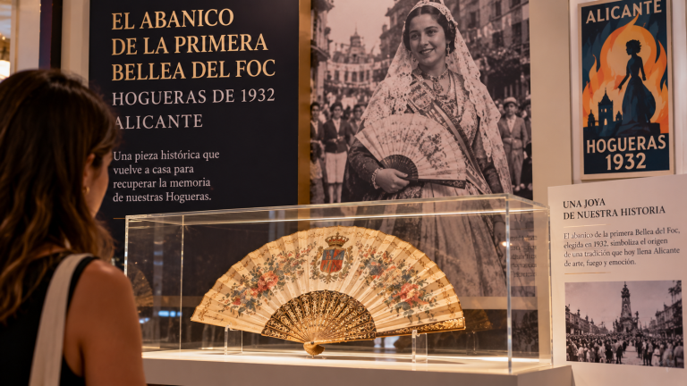 Alicante recupera el abanico de la primera Bellea del Foc de 1932