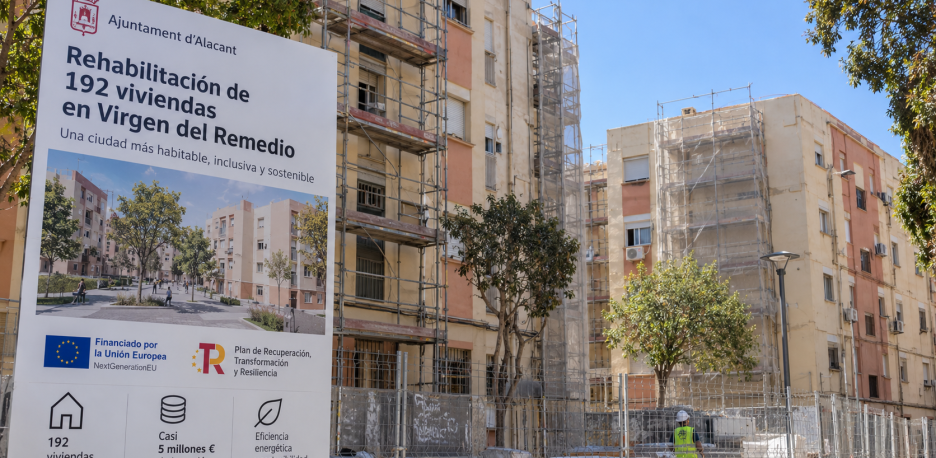 Alicante rehabilitará 192 viviendas en Virgen del Remedio