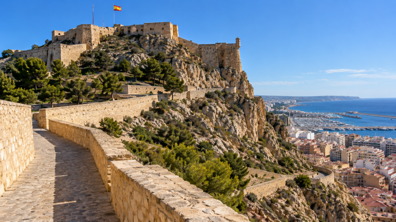 Alicante restaurará la Muralla del Castillo de Santa Bárbara por 2,4 millones