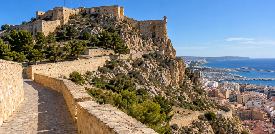 Alicante restaurará la Muralla del Castillo de Santa Bárbara por 2,4 millones