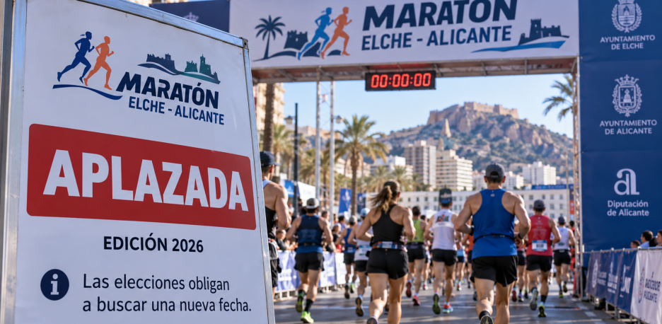 Aplazada la Maratón Elche-Alicante 2026: nueva fecha pendiente