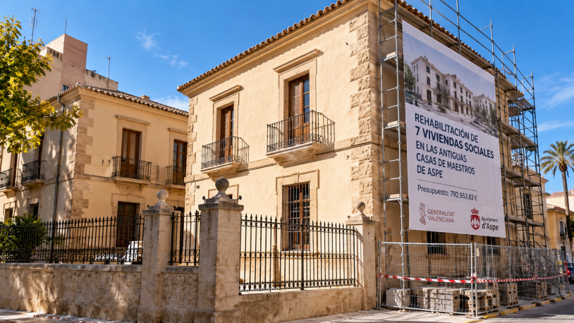 Aspe recuperará 7 viviendas sociales por casi 793.000 euros