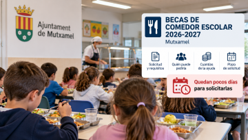 Becas comedor Mutxamel 2026-2027: plazo hasta el 8 de octubre