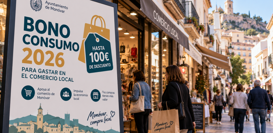 Bono Consumo Monóvar 2026: cómo conseguir hasta 100 euros de descuento